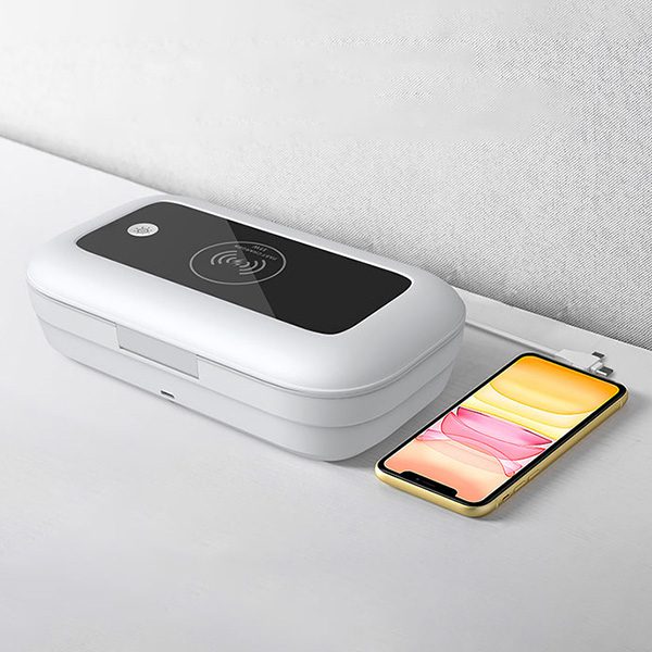 UV消毒盒自帶充電線無線充電座