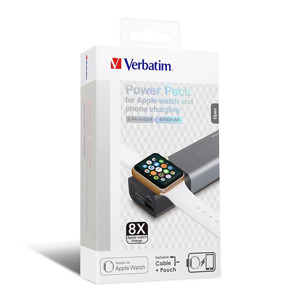 Verbatim-Apple智能手銀兩用充電寶-6700mAh