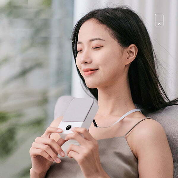 簡約掛頸小風扇-2000mAh