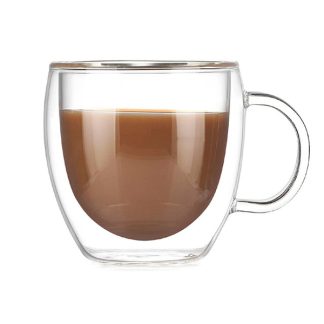 雙層咖啡玻璃杯-150ML